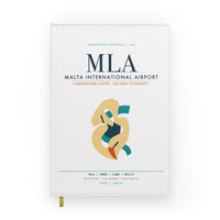 Thumbnail for Malta International Airport (MLA) design on white notebook
