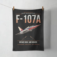 Thumbnail for F-107A Ultra Sabre design on black towel