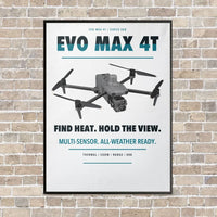 Thumbnail for Autel EVO Max 4T vertical canvas print - framed - white background