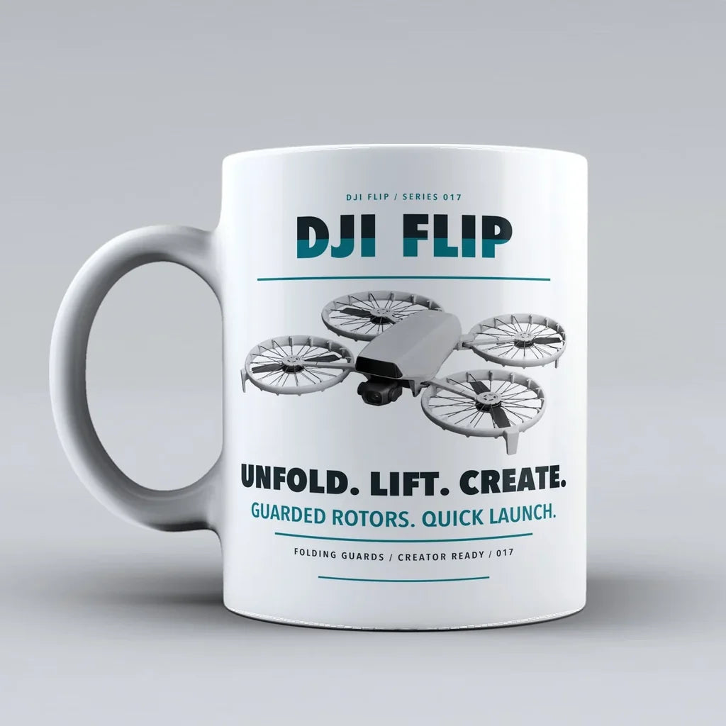 Flip Mug design on white dji