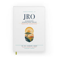 Thumbnail for Kilimanjaro International Airport (JRO) design on white notebook