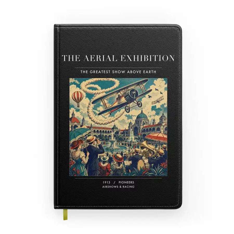 VINTAGE G4004 - The Aerial Exhibition - Designed Notebooks design on black