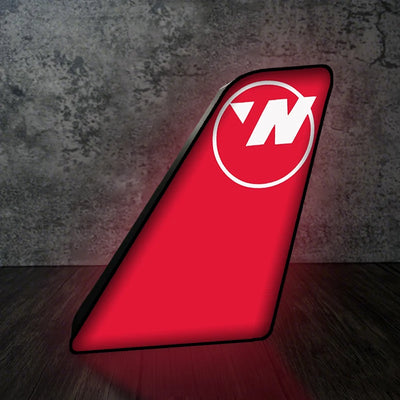 Northwest Airlines (OLD) Led Aircraft Tail aviation design on premium acrylic with LED 3D aircraft tail lamp.