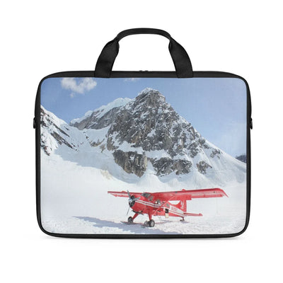 Amazing Snow Airplane Laptop & Tablet aviation laptop & tablet bag in padded polyester.