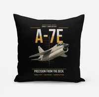 Thumbnail for A-7E Corsair II design on black pillow