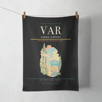 Thumbnail for Varna Airport (VAR) design on black towel