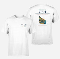 Thumbnail for Copenhagen Airport (CPH) design printed on white double-side t-shirt
