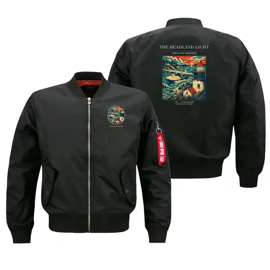 VINTAGE G4078 - The Headland Light - Bomber Jacket design on black