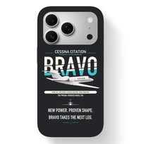 Thumbnail for Cessna Citation Bravo design on black magsafe iphone case, for iPhone 17 Pro