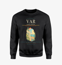 Thumbnail for Varna Airport (VAR) design on black sweatshirt