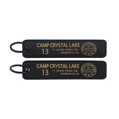 Friday the 13th aviation fashion key chain in polished metal.