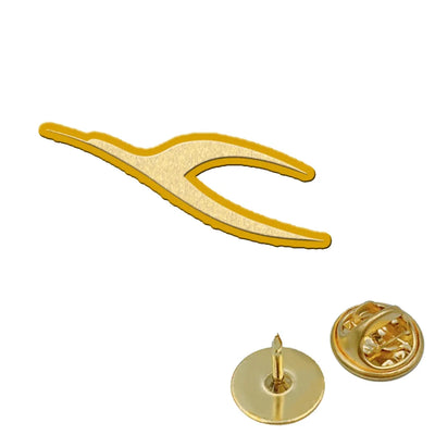 Kuwait Airways Airlines aviation hollow pin in polished alloy.