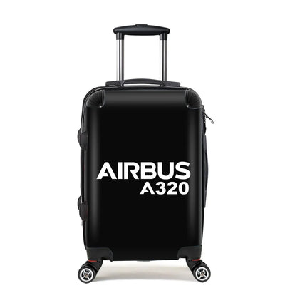Airbus A320 & Text Cabin Size aviation design luggage, durable shell construction.