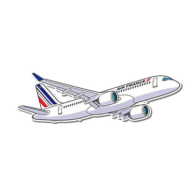 Air France Airbus A220 aviation design airplane sticker in weather-resistant vinyl.