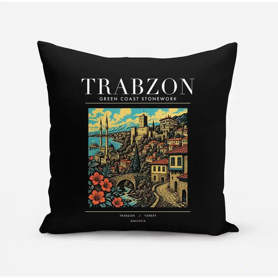 TRABZON - Poster - Pillow - Black