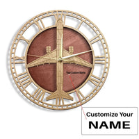 Thumbnail for Boeing 757-200 aviation design on premium wood wooden wall clock.