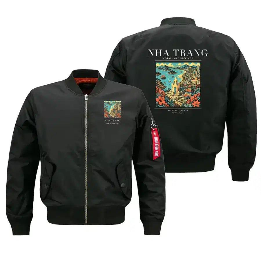 NHA TRANG - Poster - Bomber Jacket - Black