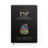 Thumbnail for Palm Springs International Airport (PSP) design on black notebook