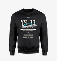 Thumbnail for NAMC YS-11A design on black sweatshirt