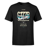 Thumbnail for Cessna 177B Cardinal design on black t-shirt, single-side print