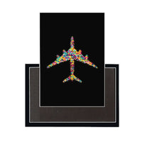 Thumbnail for Colourful aviation design magnet in strong neodymium core.