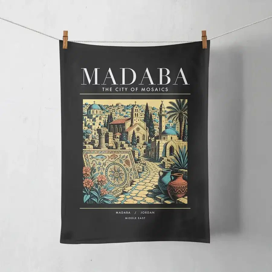 MADABA - Poster - Towel - Black