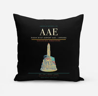 Thumbnail for Rabah Bitat Airport (AAE) design on black pillow