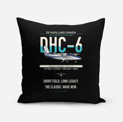 DHC-6 Twin Otter Classic 300-G design on black pillow
