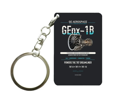 GEnx-1B Key Chain design on black key chain