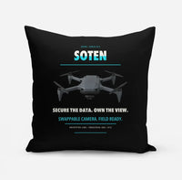 Thumbnail for ACSL SOTEN design on black pillow