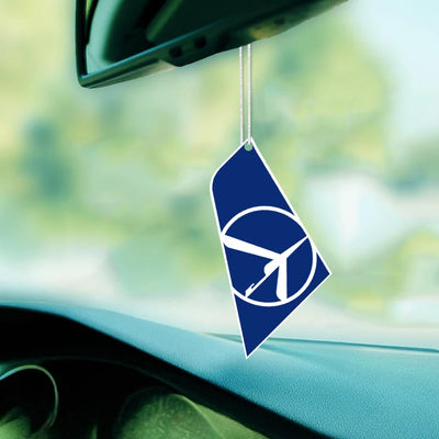 LOT Polish Airlines Car aviation design on scented aviation-themed paper car air freshener.