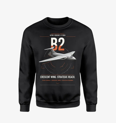 Handley Page Victor B2 design on black sweatshirt