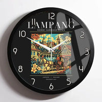 Thumbnail for LAMPANG - Poster - Wall Clock Framed - Black