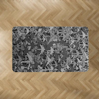 Thumbnail for Dark Coloured aviation design on durable carpet pile with non-slip backing rectangle carpet floor mat.