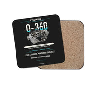 Thumbnail for O-360 design on black 1 piece coaster