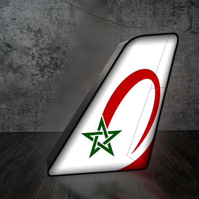 Royal Air Maroc Led Aircraft Tail aviation art 3D aircraft tail lamp in premium acrylic with LED.