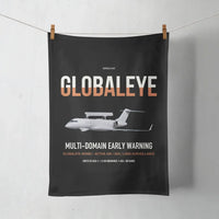 Thumbnail for Saab GlobalEye design on black towel