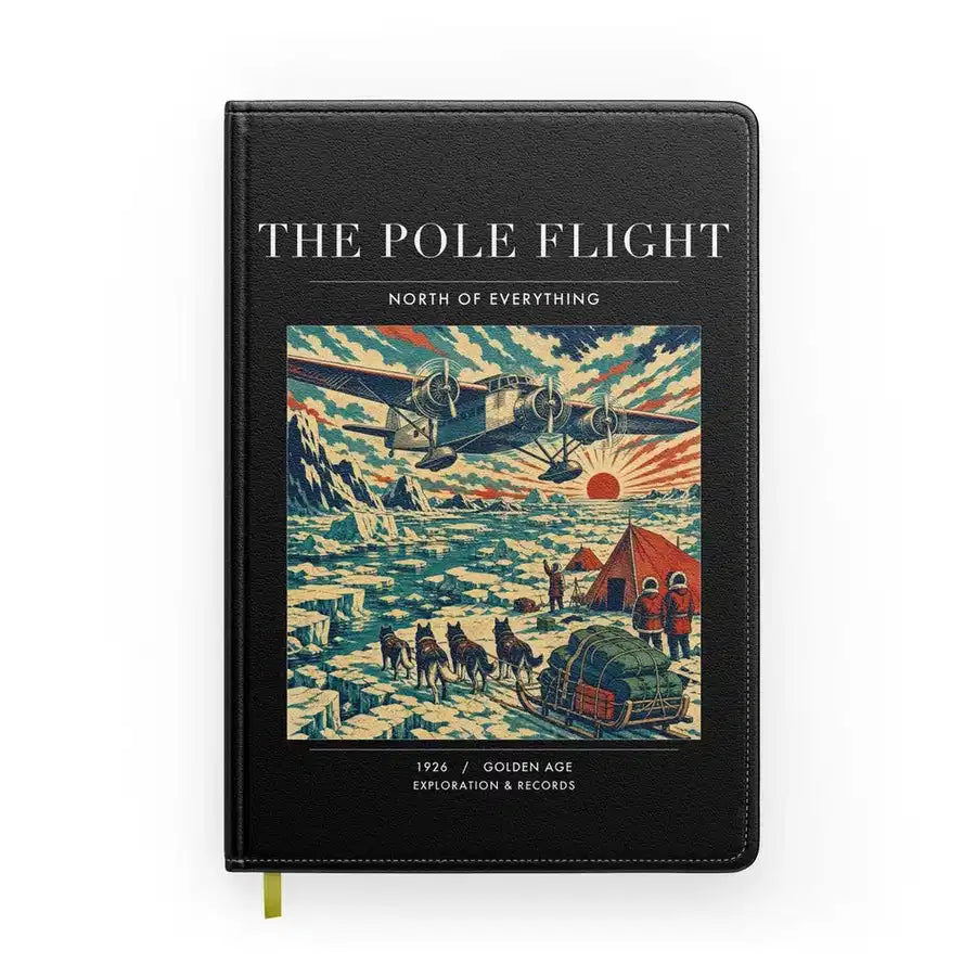 VINTAGE G4019 - The Pole Flight - Designed Notebooks design on black