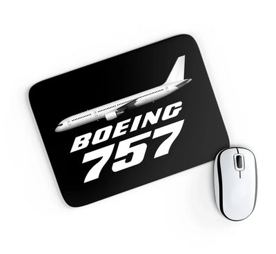 The Boeing 757 aviation design on neoprene with anti-slip base mouse pad.