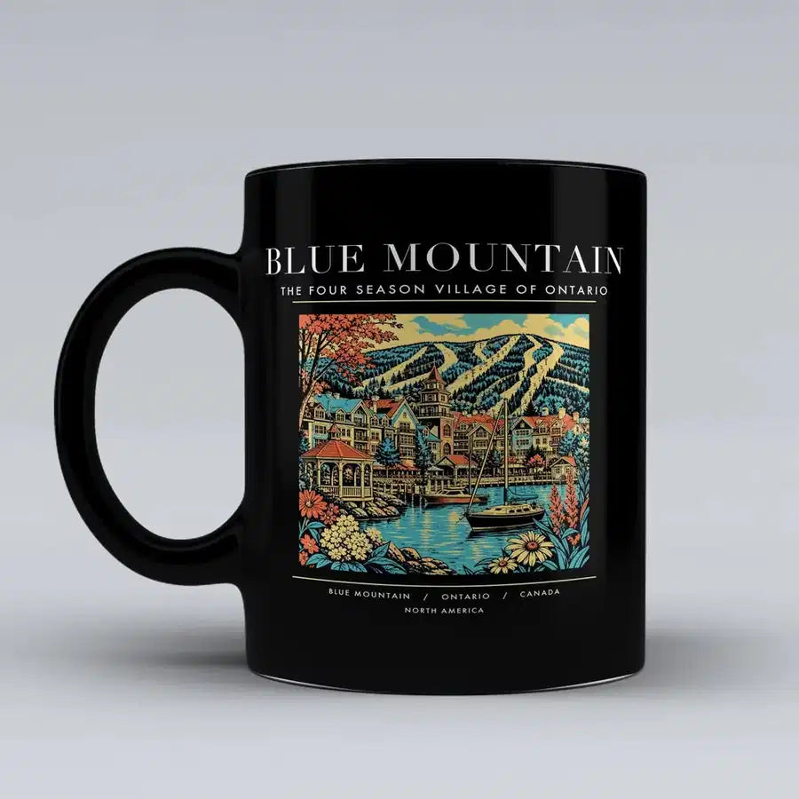 BLUE MOUNTAIN - Poster - Mug - Black