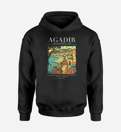 AGADIR - Poster - Premium Hoodie - Black
