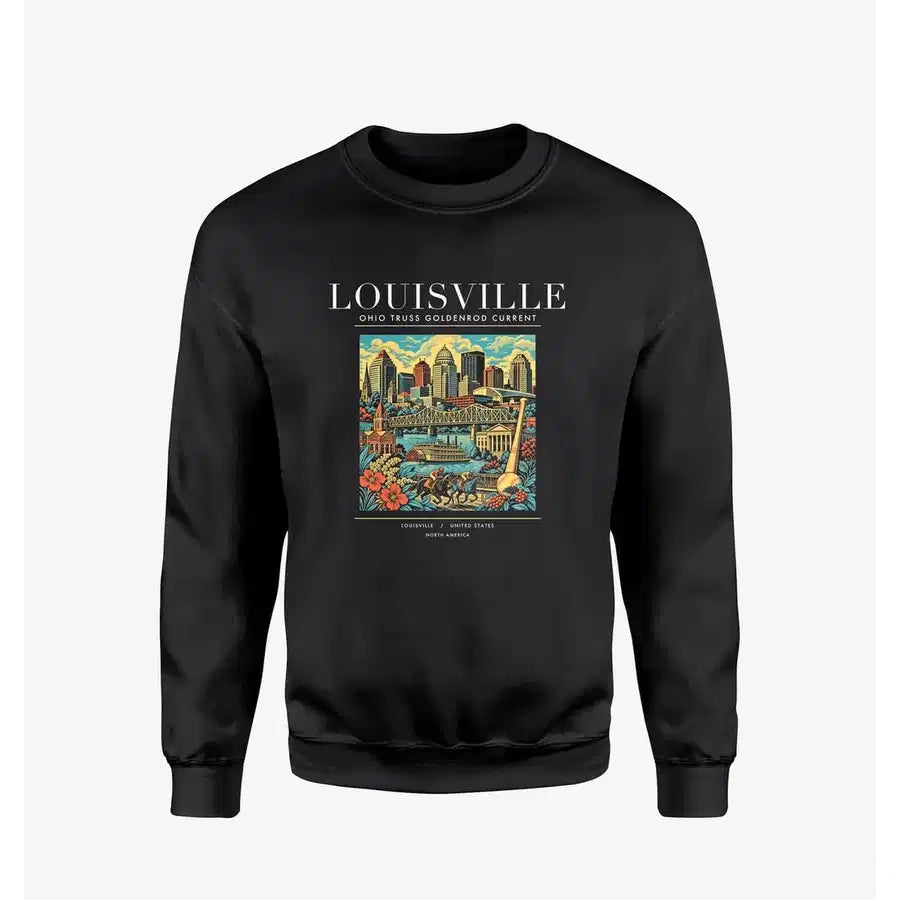 LOUISVILLE - Poster - Sweatshirt - Black