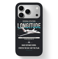 Thumbnail for Cessna Citation Longitude design on black magsafe iphone case, for iPhone 17 Pro