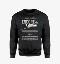 Thumbnail for Cessna Citation Encore+ design on black sweatshirt