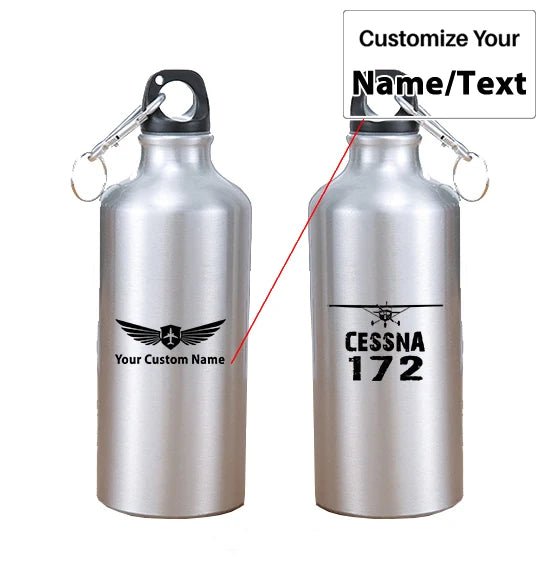 Cessna 172 & Plane aviation design on thermos, vacuum-insulated.
