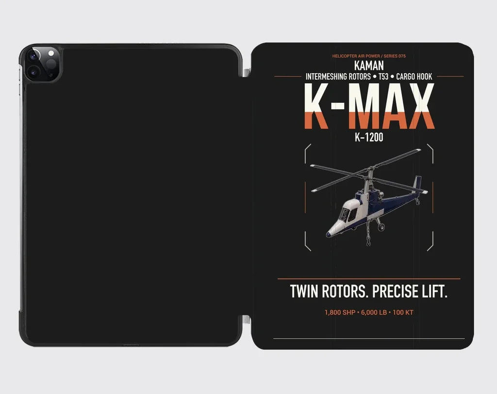 Kaman K-1200 K-MAX design on black ipad tablet case