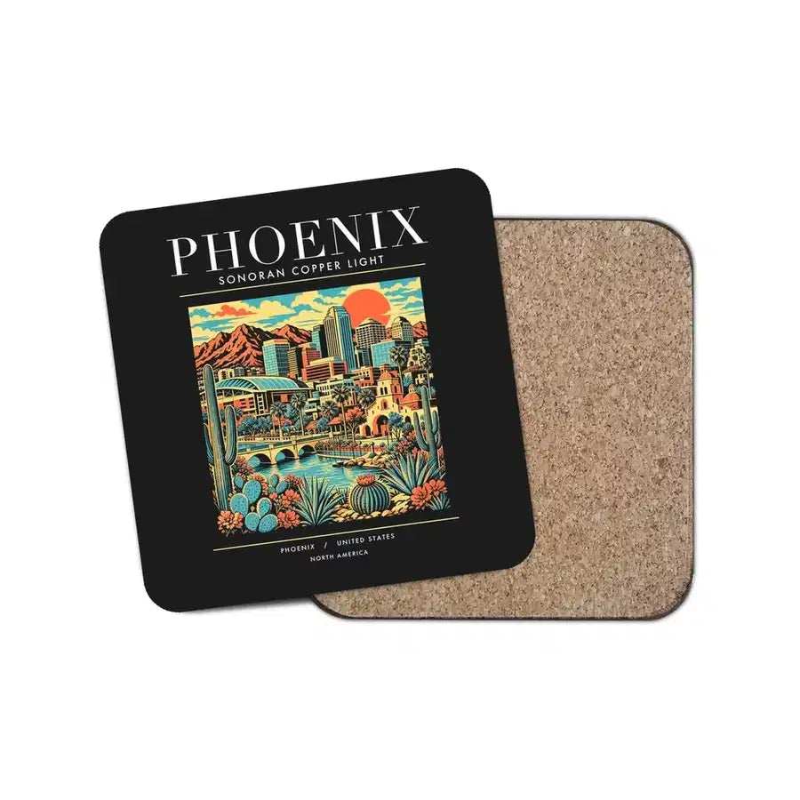 PHOENIX - Poster - Coaster - Black
