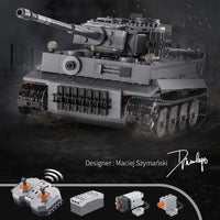Thumbnail for 925PCS Remote Control Tiger Tank Set Building Block aviation themed Lego-style model aircraft in ABS plastic.