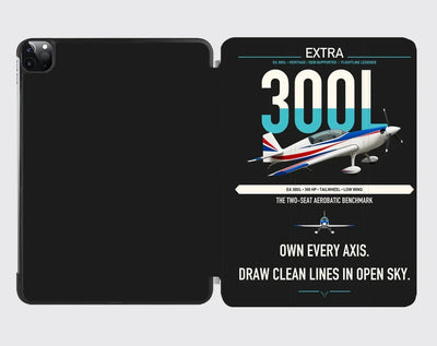 Extra 300L design on black ipad tablet case
