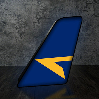 Alliance Airlines Led Aircraft Tail aviation design on premium acrylic with LED 3D aircraft tail lamp.